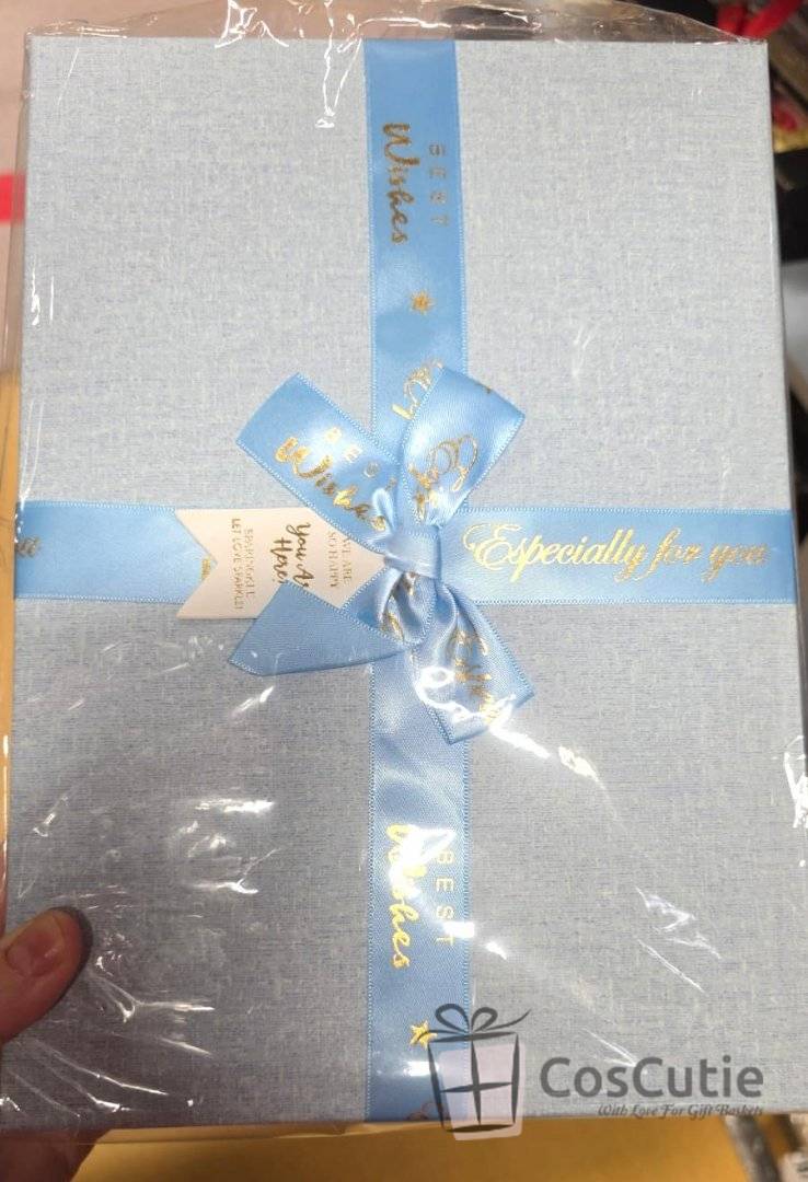 Set 3 cutii cadou, fundita satin, Best Wishes