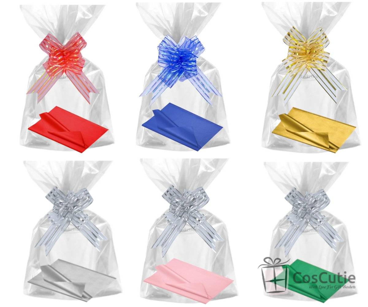 Set cadou complet, Cos mare + Accesorii decorative, 38x30x8/17cm