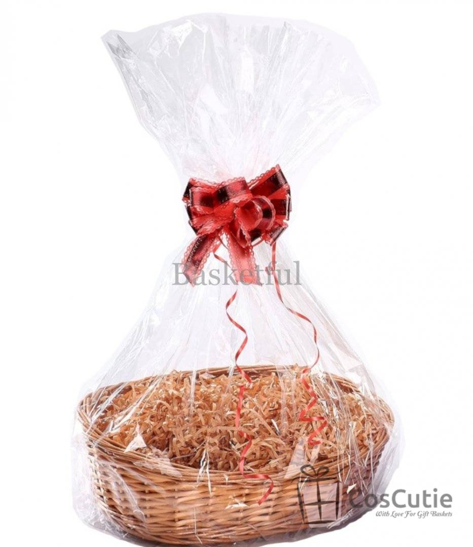 Set cadou complet, Cos mare + Accesorii decorative, 38x30x8/17cm