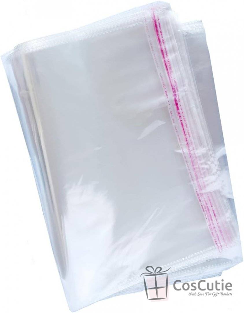 Set Funda organza 15 cm & Punga celofan ambalare cosuri cadouri 65x51cm
