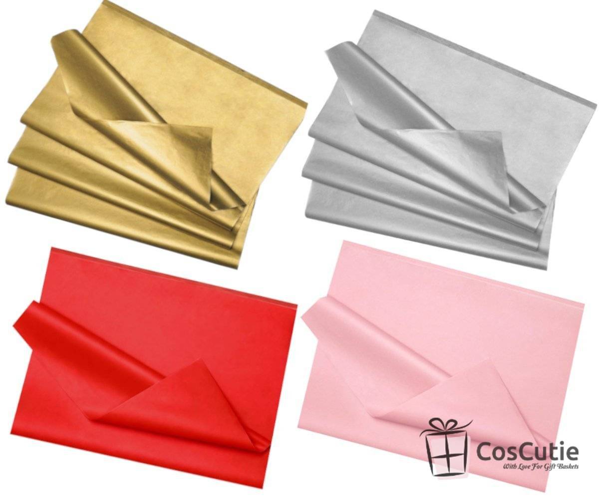 Set ambalare cosuri si cadouri, Pungi celofan 60x85 cm si accesorii decorative