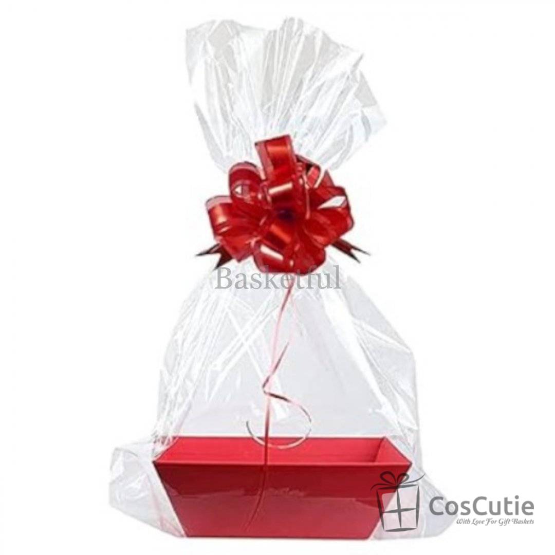 Tavite cadou rosu Stars, 33x22x7.5cm
