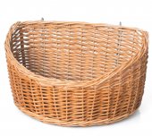 Cos asimetric din rachita pentru expunere magazin, 35x24 cm