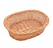 Cos din rachita naturala, model oval, 30 cm