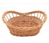 Cos cadou din rachita model barcuta 35 cm