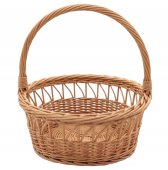 Cos cadou rotund dantelat 35 cm, Mare