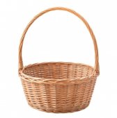Cos cadou rotund din rachita 30 cm