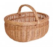 Cos din rachita pentru picnic si cumparaturi 
