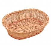 Cos din rachita naturala, model oval, 40 cm