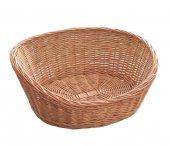 Cos din rachita naturala, model oval asimetric, 45 cm XL