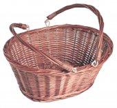 Cos Mare Mahon din Rachita pentru Picnic si Cumparaturi cu 2 Manere - 45x35x16 cm