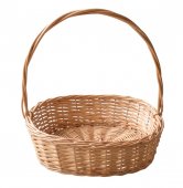 Cos cadou oval din rachita 30 cm, S