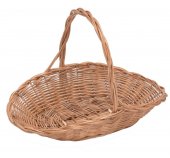 Cos Oval din Rachita pentru Flori si Cadouri 43x28x30 cm