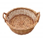 Cos din rachita rotund cu 2 manere, 30 cm