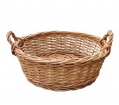 Cos rachita rotund mic cu manere, 25 cm