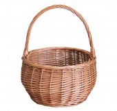 Cos rotund din rachita cu maner Ø 24 cm
