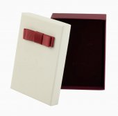 Cutie bijuterii Soft touch cu fundita 13x18x3.5 cm