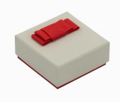 Cutie bijuterii Soft touch cu fundita 6x6x2.5 cm