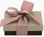 Cutie bijuterii Soft Touch cu ribbon, 5x8x3 cm