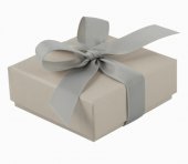 Cutie bijuterii Soft Touch cu ribbon, 8.5x9x3.8 cm
