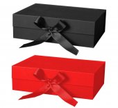 Cutie cadou premium cu inchidere magnetica si fundita satin, 28x20x9cm, diverse culori