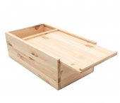 Cutie din lemn cu capac culisat, 35x25x14 cm