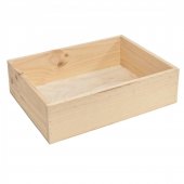 Cutie din lemn natur, 35x25x10 cm