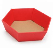 Cutie pliabila din carton 30x11 cm, Rosu