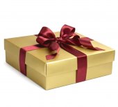 Cutii cadou 21x21x8 cm din carton, Gold