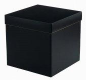 Cutii cadou patrate 29.5x29.5x28cm, Negru