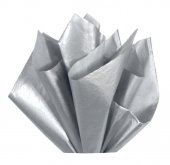 Hartie matase Premium, Argintiu metalizat, 50 coli