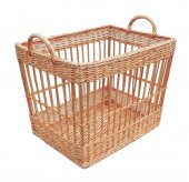 Lada din rachita cu manere pentru expunere si depozitare, 45 cm
