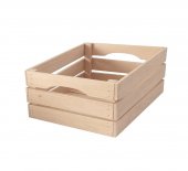 Ladita din Lemn cu Manere Integrate, 30x25x15 cm
