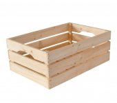 Ladita din Lemn cu Manere Integrate, 50x40x15 cm