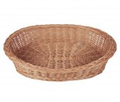 Pat oval din rachita pentru caini 100x65 cm 