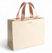 Punga cadou Lux Crem 20x25x11 cm, carton plastifiat 250 g/mp Soft Touch