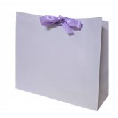 Pungi cadou fundita satin, Landscape, 33x11x38cm, Lila