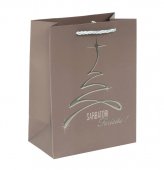 Pungi cadou Premium Craciun, Folio print, 18x23x10 cm