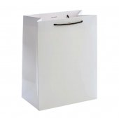 Pungi cadou Soft Touch Velvet Premium, Alb 18x23x10 cm