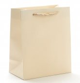 Pungi cadou Soft Touch Velvet Premium, Crem 18x23x10 cm
