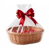  Set Cos Cadou din Rachita cu Accesorii pentru Ambalare, 35x25x10 cm